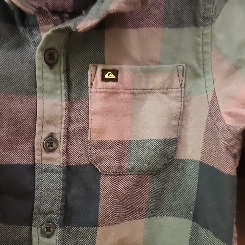 Quiksilver Blue and Purple Checkered Shirt - Picture 5 of 9